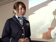 日本空姐航班男教官無套做愛被抽插